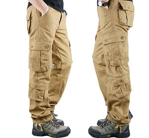 กางเกงขายส่งสำหรับฤดูหนาว กันน้ำ สีดำ สำหรับงานกลางแจ้ง ผ้า softshell อุ่นสบาย สไตล์ทหาร มีกระเป๋าเยอะ - Product Image 2