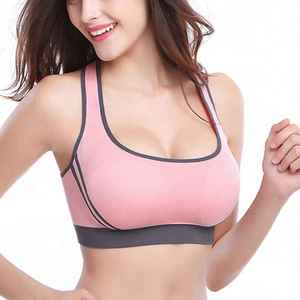 New Arrival Yoga Bra <b>Top</b> Women's Strappy Sports Bra Full Coverage Padded Full Size Cross Workout Yoga Bra <b>Tops</b> - Product Image 3