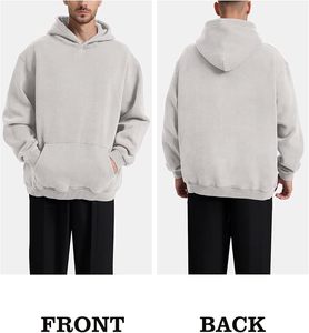 Sweat-shirt à capuche pour homme en coton mélangé doux, décontracté, élégant, style streetwear, respirant, confortable, tenue quotidienne - Product Image 6