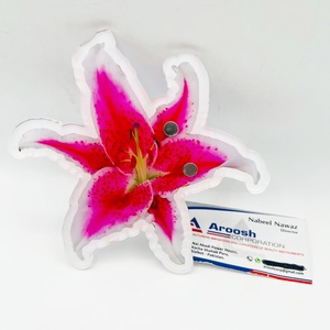 Support magnétique en acrylique personnalisé en forme de fleur pour extensions de cils, palette de rangement pour techniciennes en cils - Product Image 2