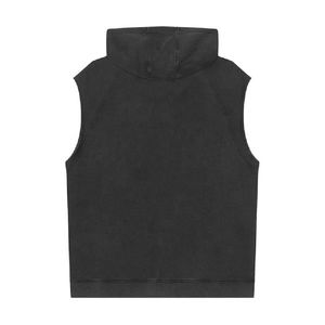 Hoodie sans manches moderne pour homme, vêtements de fitness respirants, veste d'entraînement, design personnalisé, vêtements de sport - Product Image 2