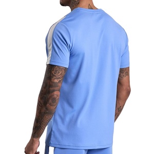 Camiseta Deportiva de Algodón 100% con Diseño de Paneles Laterales, de Moda, a Bajo Precio, Manga Corta, Ajuste Regular y Elástica, Ideal para Gimnasio y Entrenamiento - Product Image 2