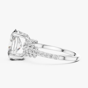 Anillo de Oro de Lujo Oval Galaxy Bloom con Diamantes Cultivados en Laboratorio con Corte Oval, Certificado IGI, Regalo de Boda Minimalista para Mujer - Product Image 2