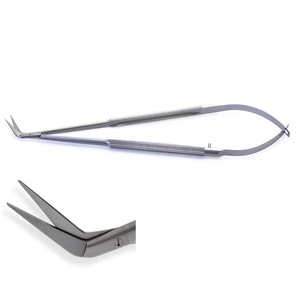 POTTS Scissors Angled 45° Round Handle Blade Length 12mm Mirror Finish Overall Length 7in 18cm Surgical <b>Instrument</b> ZETOMEDPRO - Product Image 1