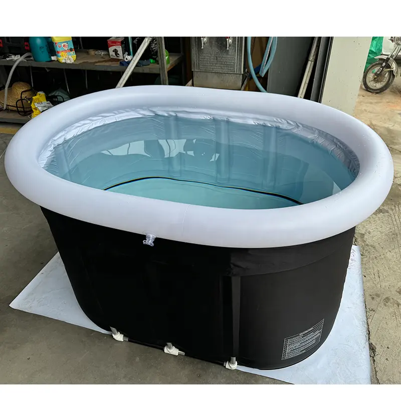 Bañera de hielo de inmersión fría inflable de Pvc piscinas de inmersión de Spa de fisioterapia personalizada