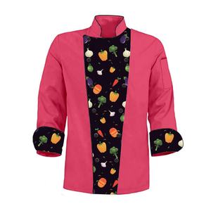 Usine en gros hommes femmes Chef manteau imprimé nouveau 2026 impressions de sublimation personnalisé-couleurs manteau de chef - Product Image 5