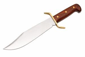 Cuchillo de Caza de Acero Inoxidable con Hoja de Punta Caída y Mango de Madera, Grado Industrial, Grosor de 0.5mm - Product Image 3