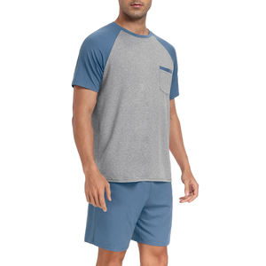 Ensembles courts tricotés 2 pièces pour hommes, 100 % polyester, séchage rapide, style streetwear, tenues de sport, t-shirt personnalisable – Vente en gros pour l'été - Product Image 4