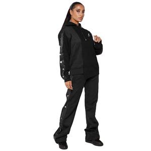 Conjuntos Deportivos con Capucha Unisex de Alta Calidad Personalizados, con Forro Polar de Algodón y Poliéster Ecológico, Conjunto Deportivo de Invierno para Mujer al por Mayor - Product Image 1