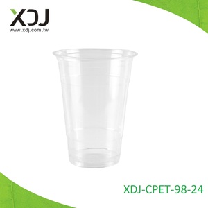 Vaso de Plástico PET Transparente XDJ, 98 mm de Diámetro, Vaso Redondo para Bebidas XDJ-CPET-98-24 - Product Image 1