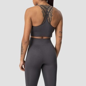 Leggings de Yoga de Cintura Alta sin Costuras, Color Gris Sólido, Pantalones Deportivos para Mujer, Ropa Deportiva Elástica - Product Image 2