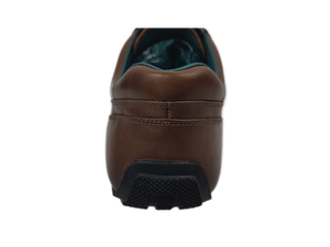 Chaussures de marche décontractées pour hommes en cuir synthétique marron uni à lacets, respirantes, avec semelle intermédiaire en EVA, semelle extérieure en caoutchouc et doublure en polaire, toutes saisons - Product Image 2
