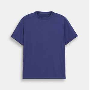 Camiseta Oversize de Corte Cuadrado para Hombre, Tejido de Algodón, Cuello Redondo, Manga Corta, Color Sólido, Logotipo Personalizado, Estilo Urbano - Product Image 4
