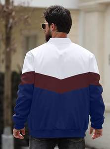 Chaqueta bomber ligera para hombre, informal, para primavera y otoño, cortavientos con cremallera y bolsillos. - Product Image 2