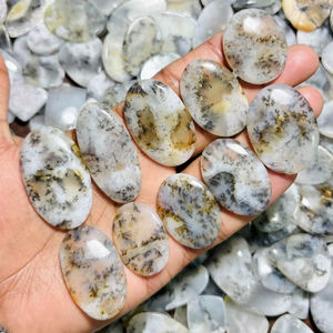 ASHU GEMS - Cabujón de Ágata Dendrítica 100% Natural Hecho a Mano de Alta Calidad, Piedra Preciosa Suelta de Rajasthan, Forma Mixta, Tamaño Personalizable - Product Image 2