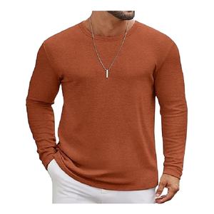 เสื้อยืดคอกลมแฟชั่นผู้ชายคุณภาพสูงรุ่นใหม่ล่าสุด เสื้อยืดแขนยาวลำลองทันสมัยสำหรับผู้ชายจากบังกลาเทศ - Product Image 1