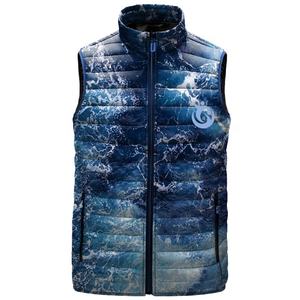 2025 chaqueta de chaleco acolchada con cremallera personalizada para hombre chaleco nuevo con ropa de plumón sin mangas de burbuja hecha en Pakistán - Product Image 3