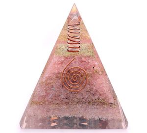 Nubian Orgone Reiki Cristal Cuarzo Rosa Pirámide EMF Protección Curación Feng Shui Piedra preciosa Ágata Comprar de Ágata Aameena - Product Image 2