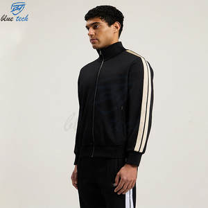 Conjunto Deportivo para Hombre con Logotipo Personalizado, Chaqueta con Cierre Completo y Pantalones, Ropa Deportiva Informal para Gimnasio y Entrenamiento - Product Image 3