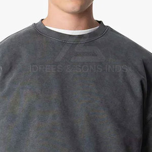 Prix de gros direct usine – Sweat-shirt délavé à l'acide pour hommes, faible MOQ, meilleur prix, idéal pour la vente en ligne - Product Image 5