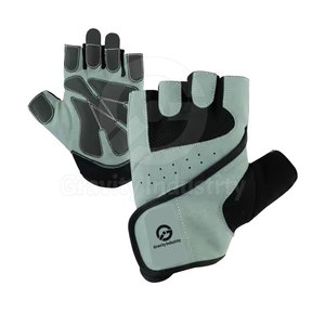 Customized Logo Half <b>Finger</b> Leather Weight Lifting Gloves for Gym Use Non-Slip Adjustable Wrist <b>Strap</b> New Design - Product Image 2