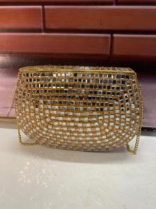 Mirror <b>Sequin</b> Mini Bag Semi Circle Crossbody Purse Chain <b>Handbag</b> for Party Evening - Product Image 2