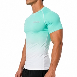 T-shirt de compression pour homme, séchage rapide, sport, fitness, confortable, respirant, tissu léger pour homme - Product Image 4