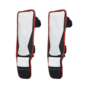 Protège-tibias ajustables Muay Thai MMA Logo personnalisé Protège-jambes de boxe Protège-tibia élastique pour adultes et enfants - Product Image 2