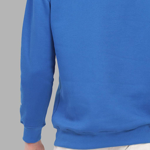 New Solid <b>Blue</b> Color Printed <b>Men's</b> Winter Hoodies Casual Graphic Fleece Pullover Stretch Trendy Pocket 100% Cotton - Product Image 6
