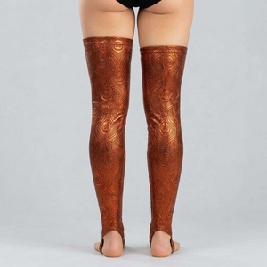 Medias adhesivas hasta el muslo para pole dance, para mujer, con agarre estable, tela elástica suave, comodidad y ajuste seguro. - Product Image 6