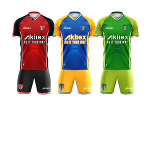 Maillot de football/soccer à manches courtes 100 % polyester, nouveau design, vente en gros, pour adultes, équipes et clubs, nouvelle saison, très demandé - Product Image 1