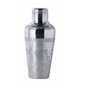 Vente chaude En Acier Inoxydable Cocktail Shaker Martini Shaker Mélangeur De Boissons En Métal Bar Outils De L'Inde Shakers pour Boissons Mixtes - Product Image 2