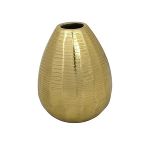 Premium Aluminum Accent Flower <b>Vase</b> with Refined Texture for Stylish Decorative Displays - Product Image 1