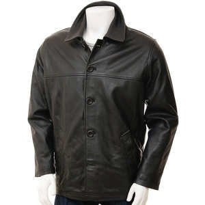 Chaqueta de Cuero Personalizada para Hombre a Precio Económico |   Chaquetas de cuero para hombre de alta calidad con decoración de bolsillos, chaqueta de invierno - Product Image 1