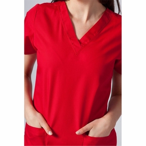 <b>Scrubs</b> uniforms sets Stand collar short sleeve Custom Nurse Uniform Set with 5 Pockets and Wholesale Designs 2027 - Product Image 4