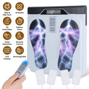 Massaggiatore per Piedi e Gambe a 10 Modalità con 50 Livelli di Intensità per il Sollievo da Neuropatia e Fascite Plantare - Product Image 1
