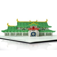 Modelo 3D Pop-up de Edificio - Templo - Iglesia - Arquitectónico para Tarjeta de Felicitación de Vietnam, fabricado por HMG