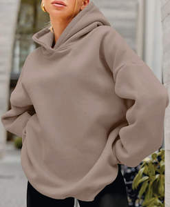 Sudaderas y Hoodies Casuales de Punto Sólido para Mujer, con Cuello con Cremallera, Diseño Deportivo y Cómodo para Otoño e Invierno, Suministro ODM - Product Image 4