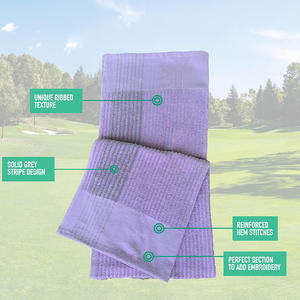 Custom Print Microfiber <b>Waffle</b> Golf Towel with Logo and Hook Professional Manufacture Soft Fabric Made Sports Golf Towel - Product Image 6