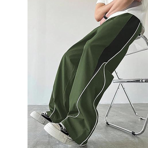 OEM Service Custom Wholesale Casual Trendy Straight Mid <b>Baggy</b> Men's <b>Joggers</b> Oversized Track Pants 100% Cotton Print Embroidery - Product Image 3