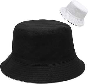 Custom Logo Full Printed <b>Reversible</b> <b>Bucket</b> <b>Hat</b> 100% Cotton Canvas Double Sided Fisherman Cap Summer Beach Sun Shade <b>Hat</b> - Product Image 5