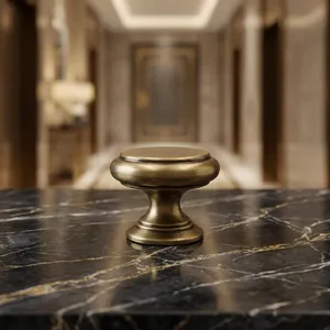 Premium Brass Cabinet Knobs <b>Handles</b> Furniture Pulls for <b>Kitchen</b> Cupboard Drawer Wardrobe Dresser Door Cabinet Hardware Antique - Product Image 5