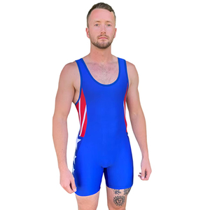 Custom New Arrival Sublimation Spandex <b>Wrestling</b> Wear Men's <b>Wrestling</b> <b>Singlet</b> Team <b>Wrestling</b> Wear Suit <b>Singlets</b> - Product Image 5
