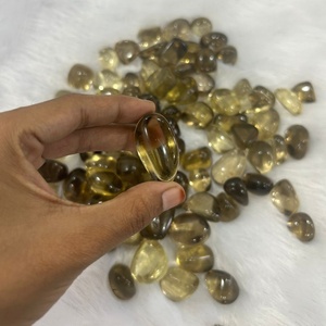 ควอตซ์สีเหลืองธรรมชาติคุณภาพสูง เกรดพรีเมียม หินขัดเงา RAIS AGATE กูร์กาฏฐ์ - Product Image 1
