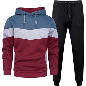 Mens Winter Tracksuit New High Quality <b>Knitted</b> Hooded Sweatshirt Sweatpants 2 Piece <b>Set</b> Quick Dry Luxury Casual Sports Jogging - Product Image 1