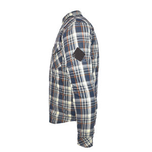 เสื้อเชิ้ตผ้าแฟลนเนลสำหรับขี่มอเตอร์ไซค์ผู้ชาย แห้งเร็ว กันลม OEM เสื้อป้องกันสำหรับขี่มอเตอร์ไซค์ อุปกรณ์สำหรับนักขี่มอเตอร์ไซค์ ขนาดสั่งทำพิเศษ บุผ้าเคฟลาร์ - Product Image 3