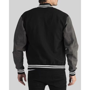 Custom Letterman Varsity <b>Jacket</b> Men's Wool Body Genuine Leather Sleeves Winter Wear <b>Smart</b> Stylish Baseball Varsity <b>Jackets</b> - Product Image 2