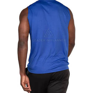 Diseña tu propia camiseta sin mangas con logo, camiseta sin mangas con cuello redondo, camiseta estilo streetwear para hombre - Product Image 5