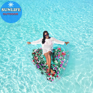 Kayak Transparente en Forma de Corazón para Turistas, con Capacidad de 160L para 2 Personas, para Actividades al Aire Libre - Product Image 1