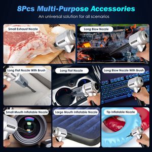 Aspirapolvere Portatile Senza Fili per Auto, 20000PA di Aspirazione, Motore Brushless Ricaricabile Type-C, 3 Livelli di Aspirazione - Product Image 4